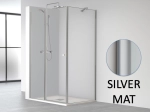 Paroi de douche battante, pour receveur de douche pentagonale L. 90 à 220 cm, Hauteur 150 à 220 cm Fabrication sur mesure Verre de sécurité et traité anti-calcaire Garantie 5 ans
